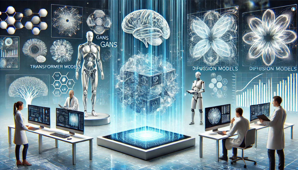트랜스포머 모델, GANs, Diffusion Model 등의 AI 기술
