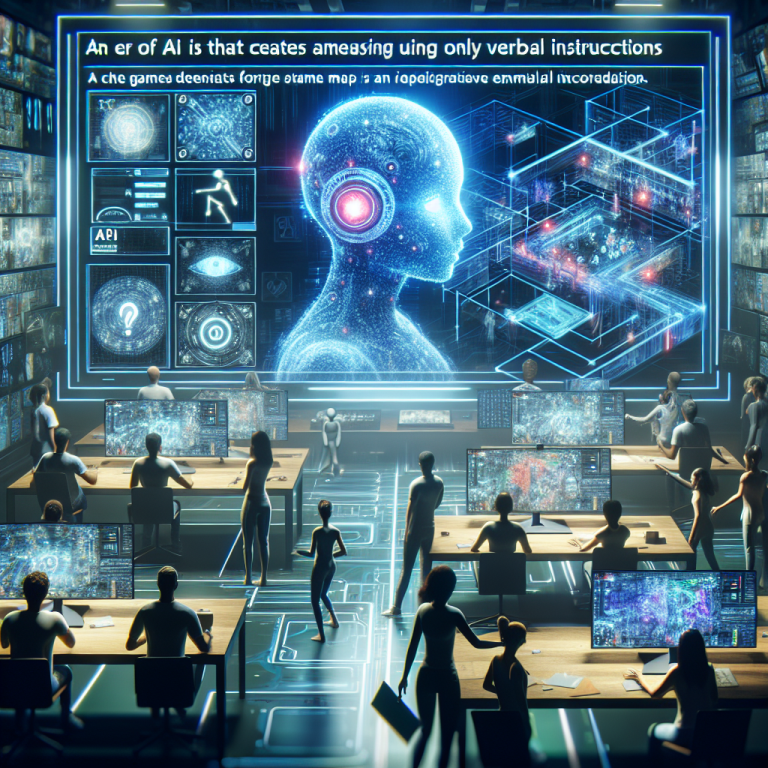 말로만 게임 만드는 AI 시대 열린다